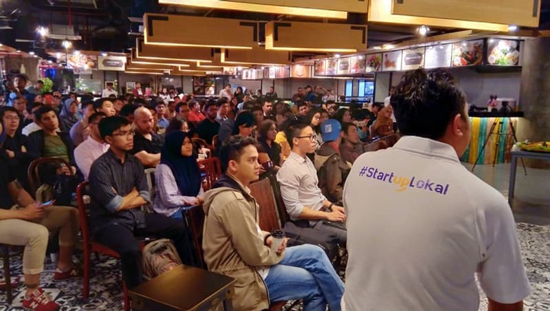 A #StartupLokal seminar in Jakarta